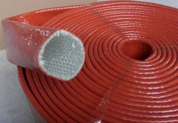 Silicon coated fiber glass sleeve